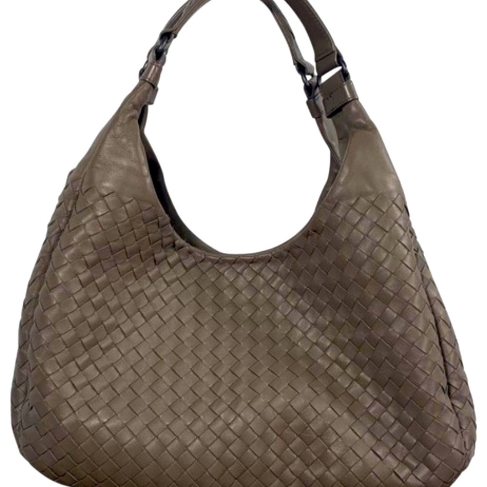 Bottega Veneta Intrecciato Woven Nappa Leather Campana Hobo Bag